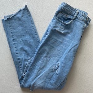 Extremely Distressed High Waisted Jeans